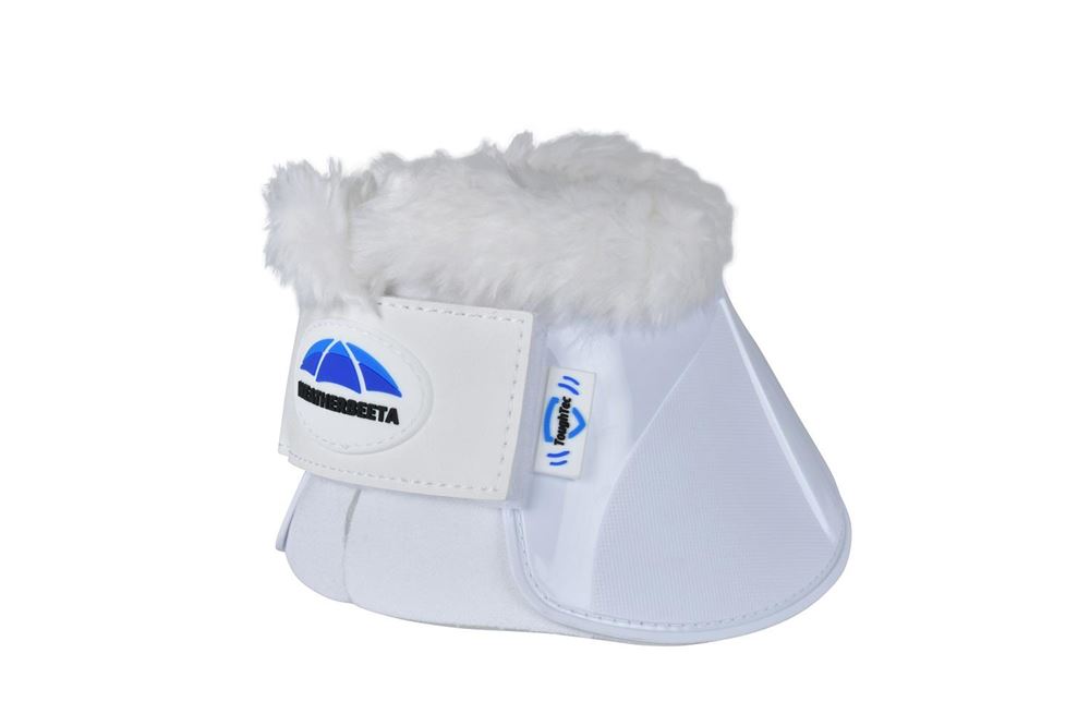 Weatherbeeta Tough-Tec Impact Fleece Trim Bell Boot (White)