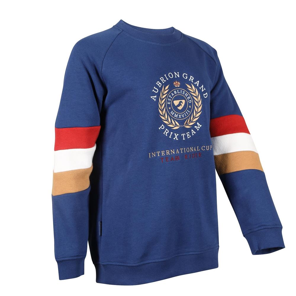 Shires Aubrion Team Sweatshirt - Young Rider (Navy)