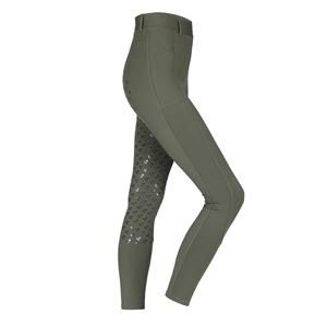 Shires Aubrion Albany Ladies Riding Tights (Deep Green)