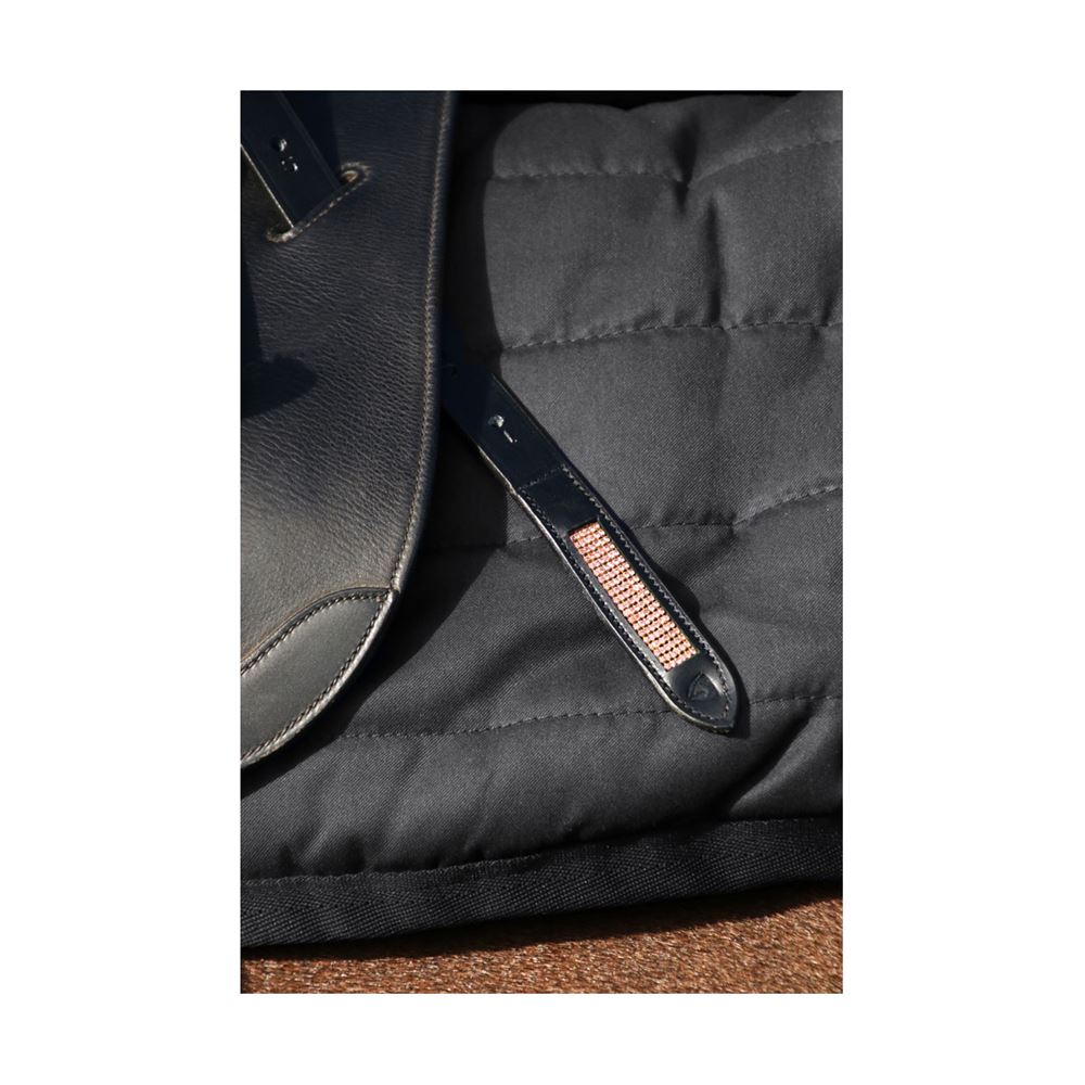 Hy Equestrian Rosciano Rose Gold Stirrup Leathers (Black)