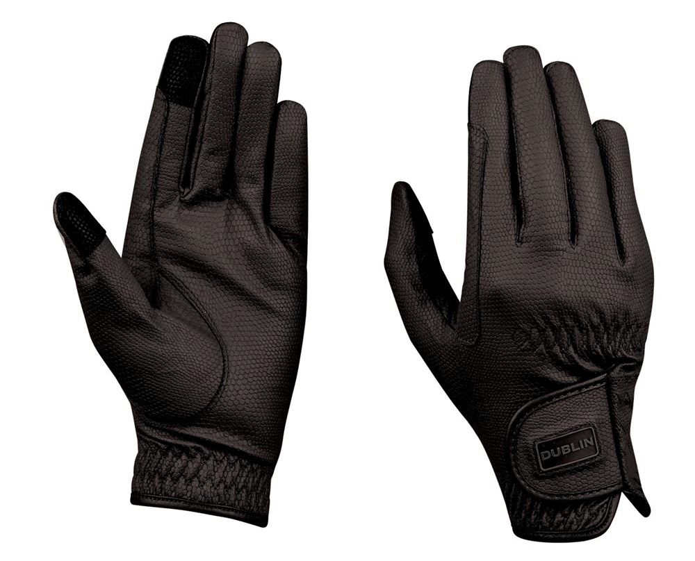 Dublin Everyday Touch Screen Compatible Riding Gloves (Black)