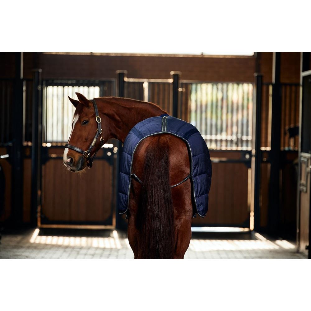 Weatherbeeta Comfitec PP Chanel Quilt Stable Detach-A-Neck - 220g (Navy/Charcoal)