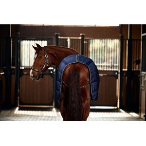 Weatherbeeta Comfitec PP Chanel Quilt Stable Detach-A-Neck - 220g (Navy/Charcoal)