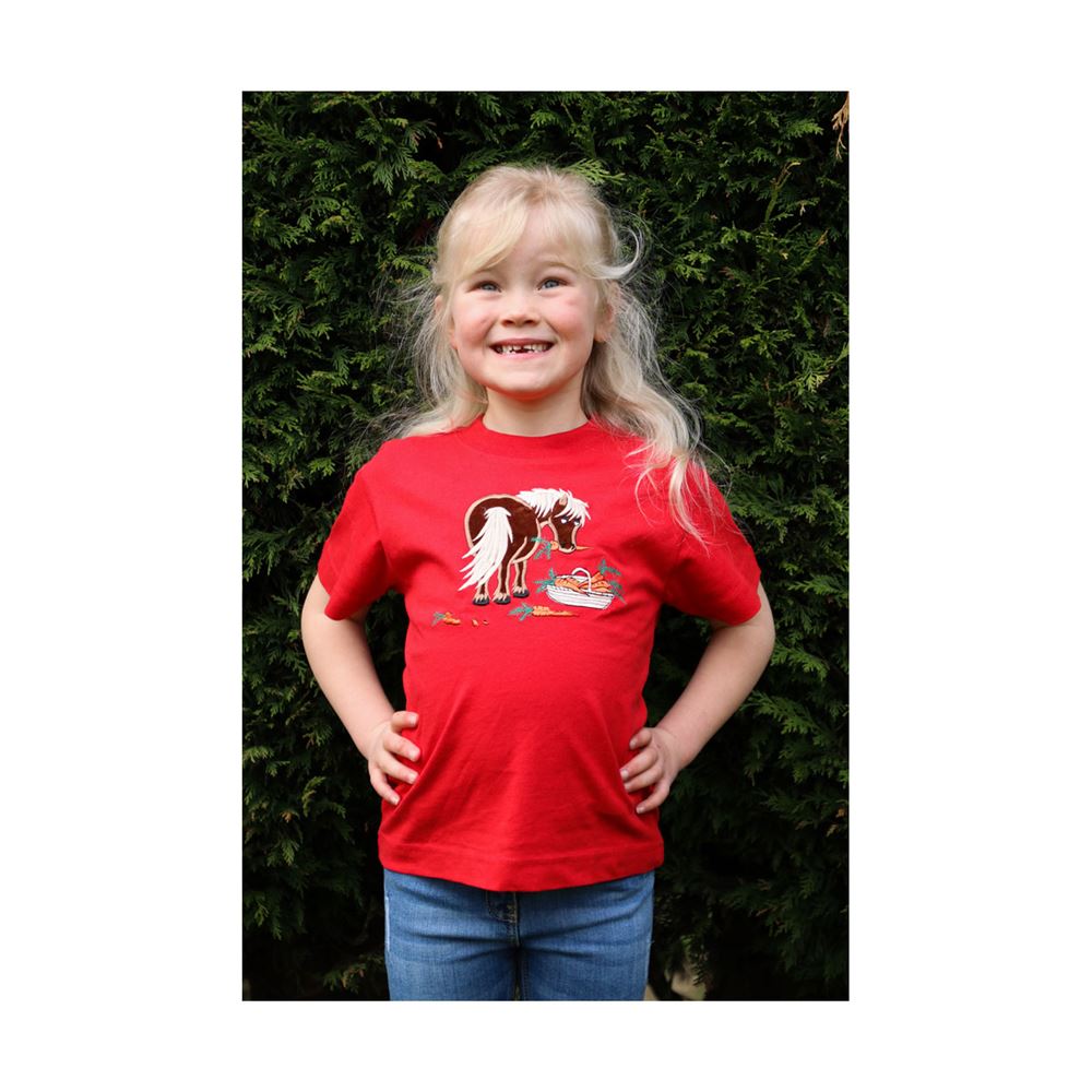British Country Collection Carrot Pony T-Shirt - Child (Red)