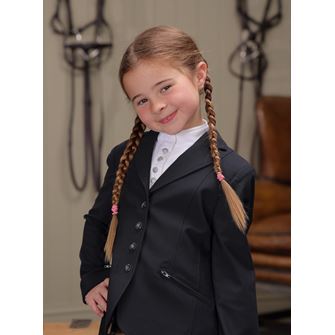 Shires Aubrion Newton Show Jacket - Young Rider (Black)