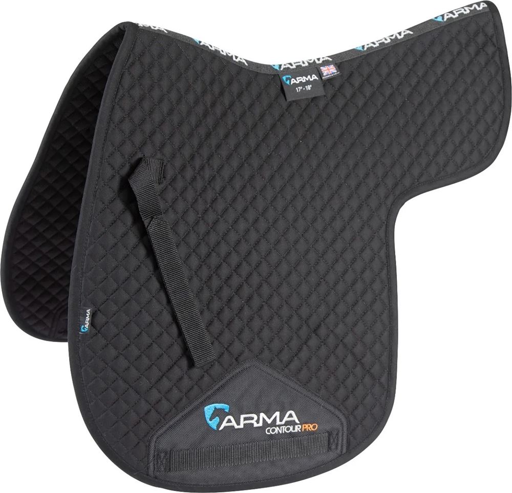 *barcodes* Shires ARMA Numnah (Black)