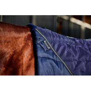 Weatherbeeta Comfitec PP Chanel Quilt Stable Detach-A-Neck - 220g (Navy/Charcoal)