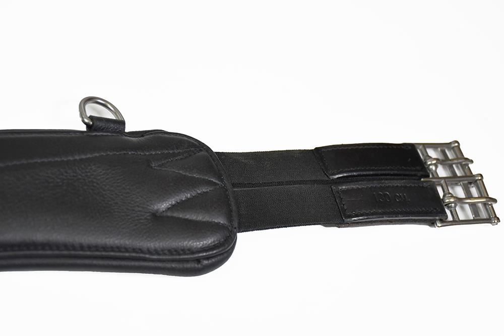 Rhinegold Ultra Anatomical Super Soft Leather Girth (Black)