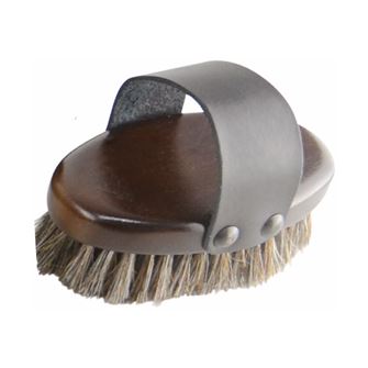 Hy Equestrian Deluxe Horse Hair Wooden Body Brush - Small