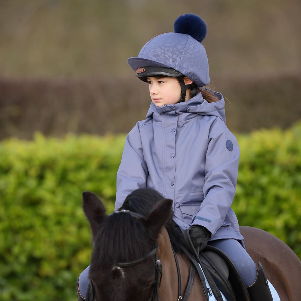 Shires Aubrion Palisade Young Rider Waterproof Coat - (Blue)