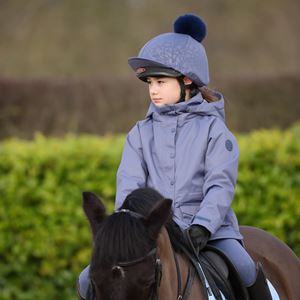 Shires Aubrion Palisade Young Rider Waterproof Coat - (Blue)