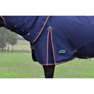 Weatherbeeta Comfitec Essential Turnout Detach-A-Neck - 50g (Navy/Burgundy)