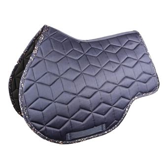 Hy Equestrian Elevate Allure Saddle Pad (Navy/Rose Gold)