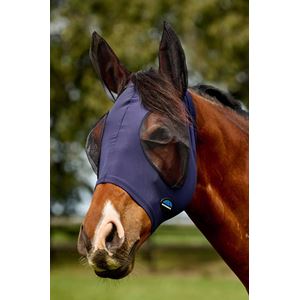 Weatherbeeta Comfitec Deluxe Stretch Fly Mask with Ears (Navy/Black)
