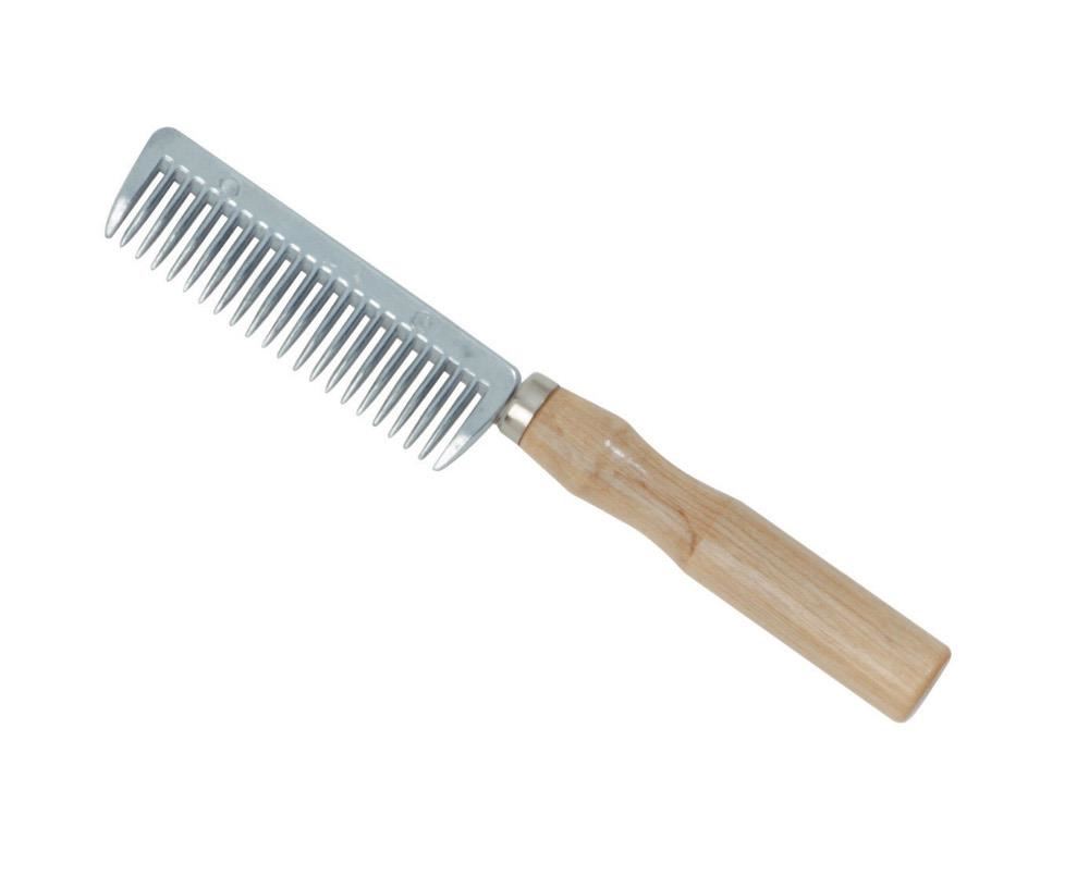 Mane Comb with wooden Handle