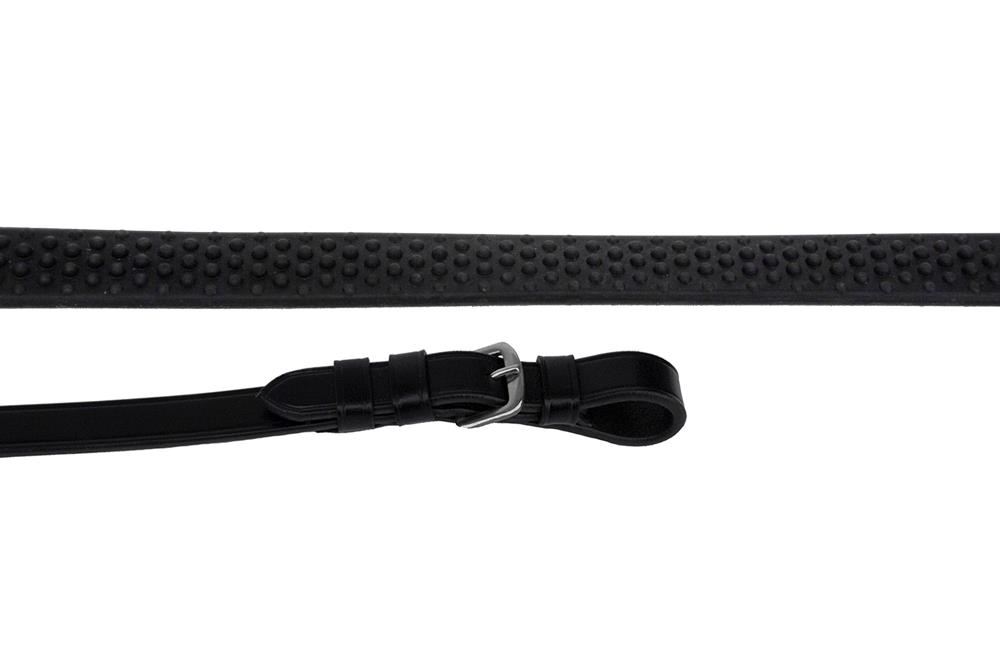 Rhinegold Italian Leather Rubber Grip Reins