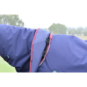 Weatherbeeta Comfitec Essential Turnout Detach-A-Neck - 50g (Navy/Burgundy)