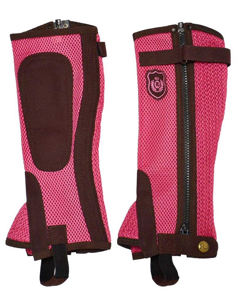 Rhinegold Childs Mesh Gaiter (Pink)