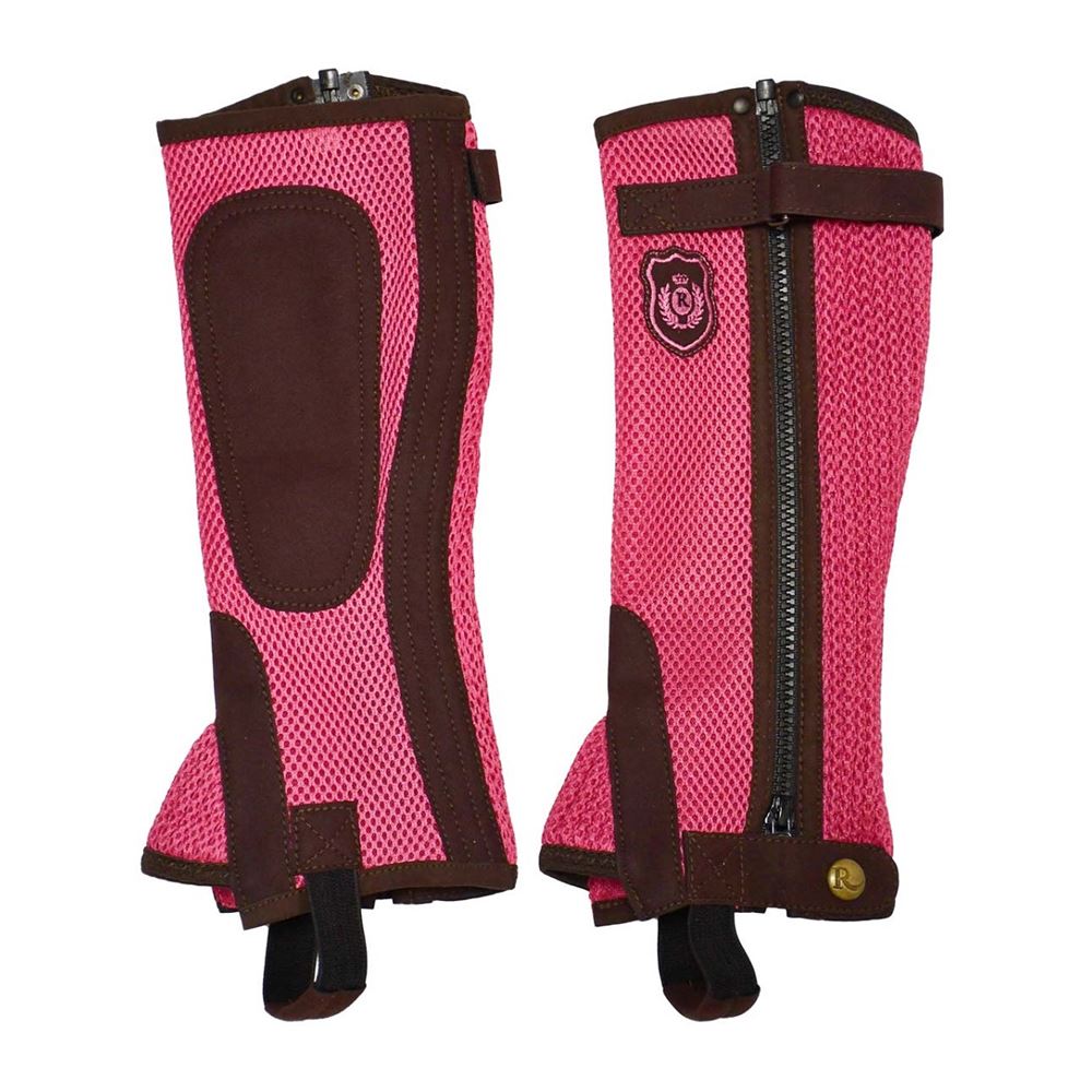 Rhinegold Childs Mesh Gaiter (Pink)