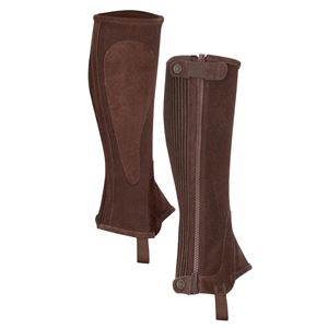 Shires Moretta Childs Suede Half Chaps (Brown)