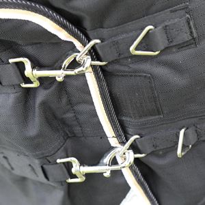 Shires Highlander Plus 200 Turnout Rug & Neck Set (Black)