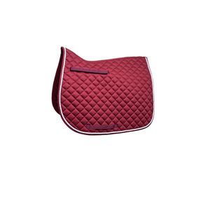 Hy Equestrian Splendid Showjump Saddle Pad (Burgundy/White)