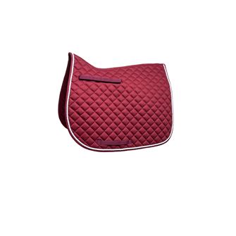 Hy Equestrian Splendid Showjump Saddle Pad (Burgundy/White)