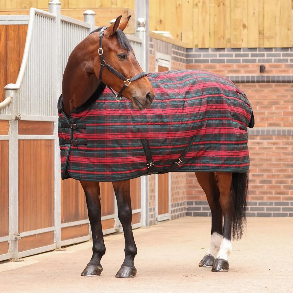 Shires Tempest Plus 200 Stable Rug (Red Tartan)
