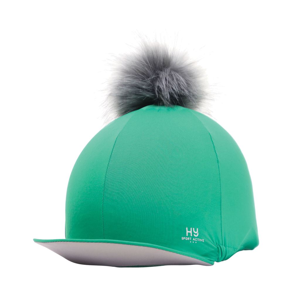 Hy Sport Active Hat Silk with Interchangeable Pom Pom (Emerald Green)