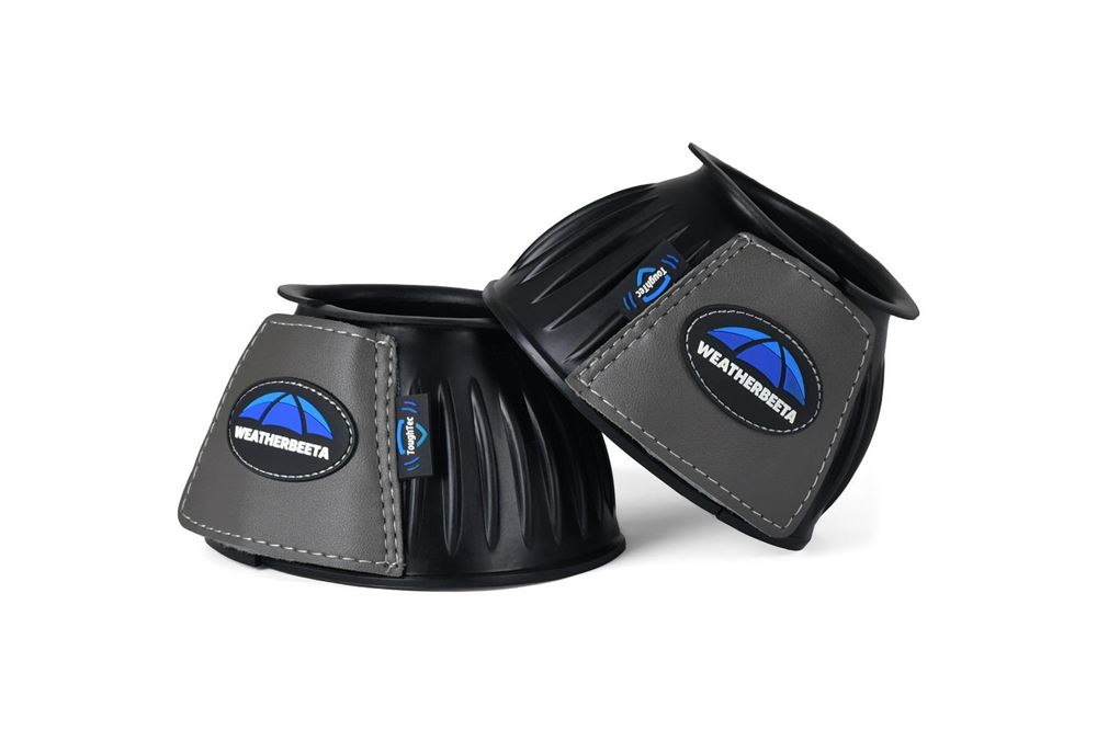 Weatherbeeta Tough-Tec Prime Rubber Bell Boots (Black/Grey)