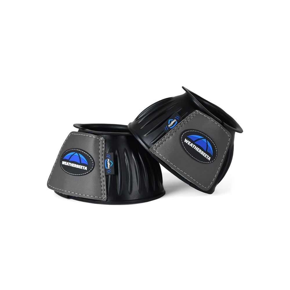 Weatherbeeta Tough-Tec Prime Rubber Bell Boots (Black/Grey)