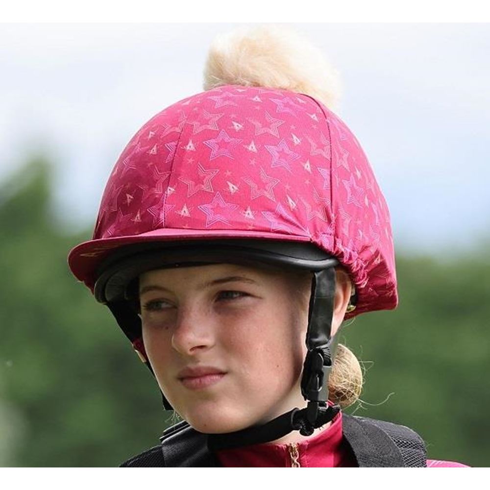 Shires Aubrion Hyde Park Riding Hat Cover - Young Rider (Star)