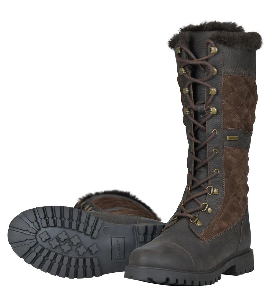 Dublin Yukon Country Quilted Boots (Chocolate Brown)