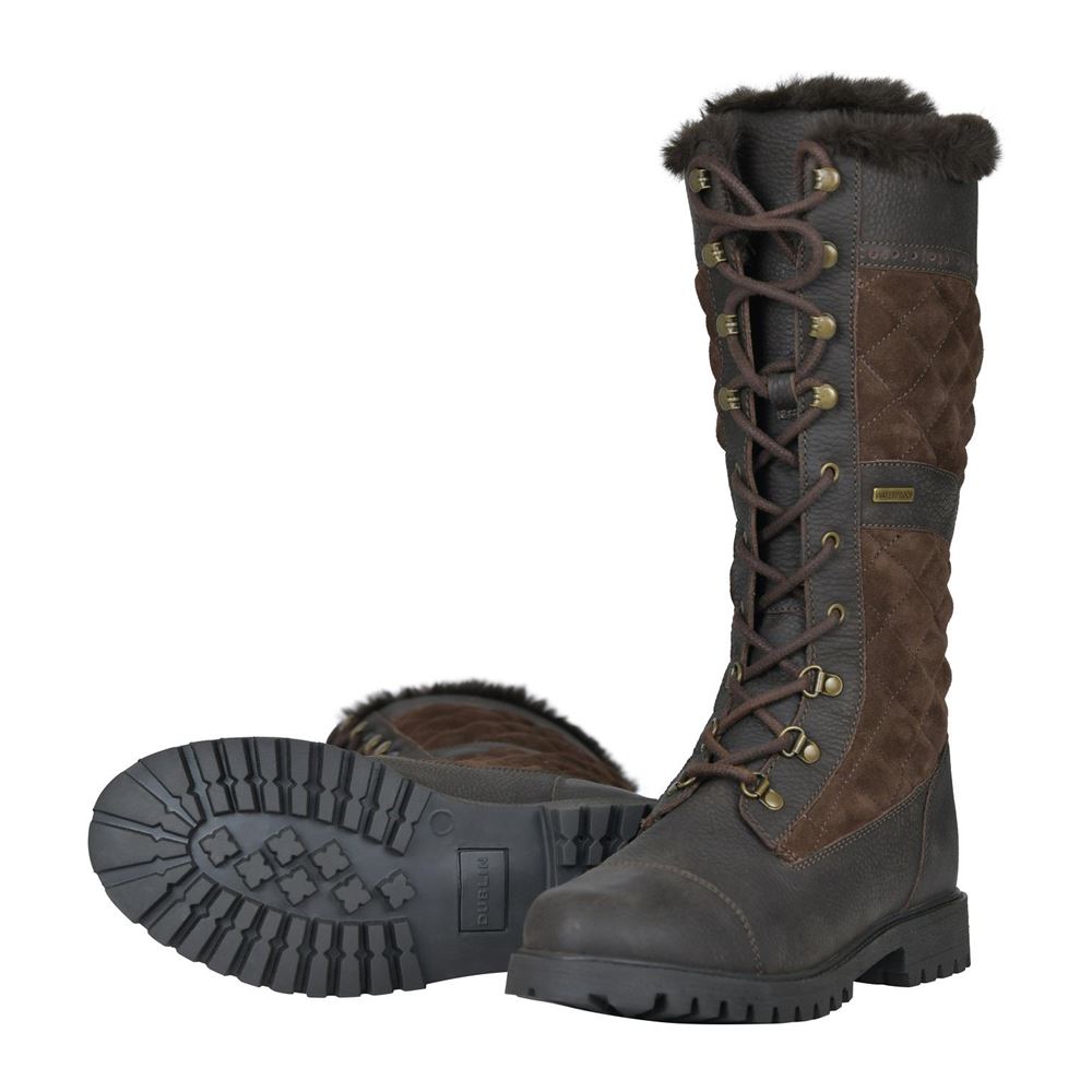 Dublin Yukon Country Quilted Boots (Chocolate Brown)