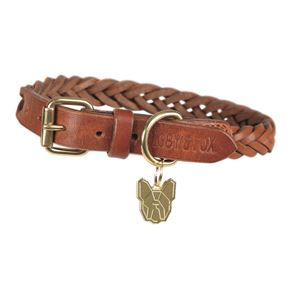 Shires Digby & Fox Plaited Dog Collar - XXS - S