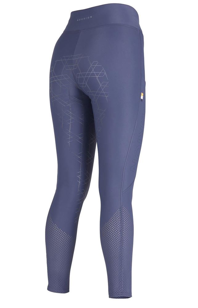 Shires Aubrion Optima Ladies Air Riding Tights (Navy)