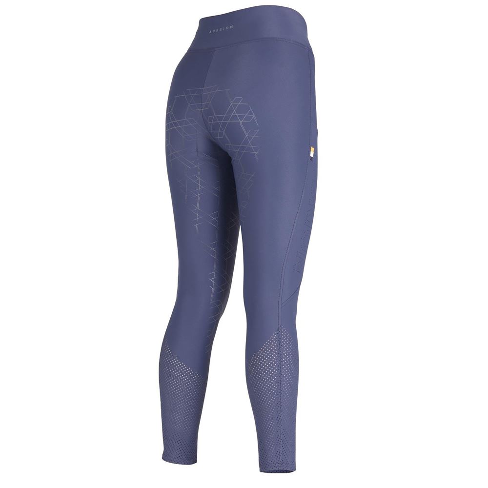 Shires Aubrion Optima Ladies Air Riding Tights (Navy)