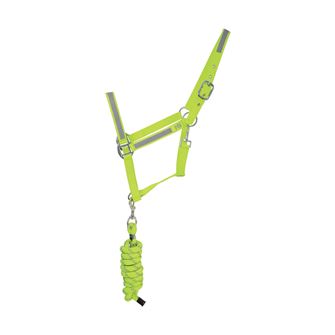 Hy Equestrian Reflector Head Collar and Lead Rope