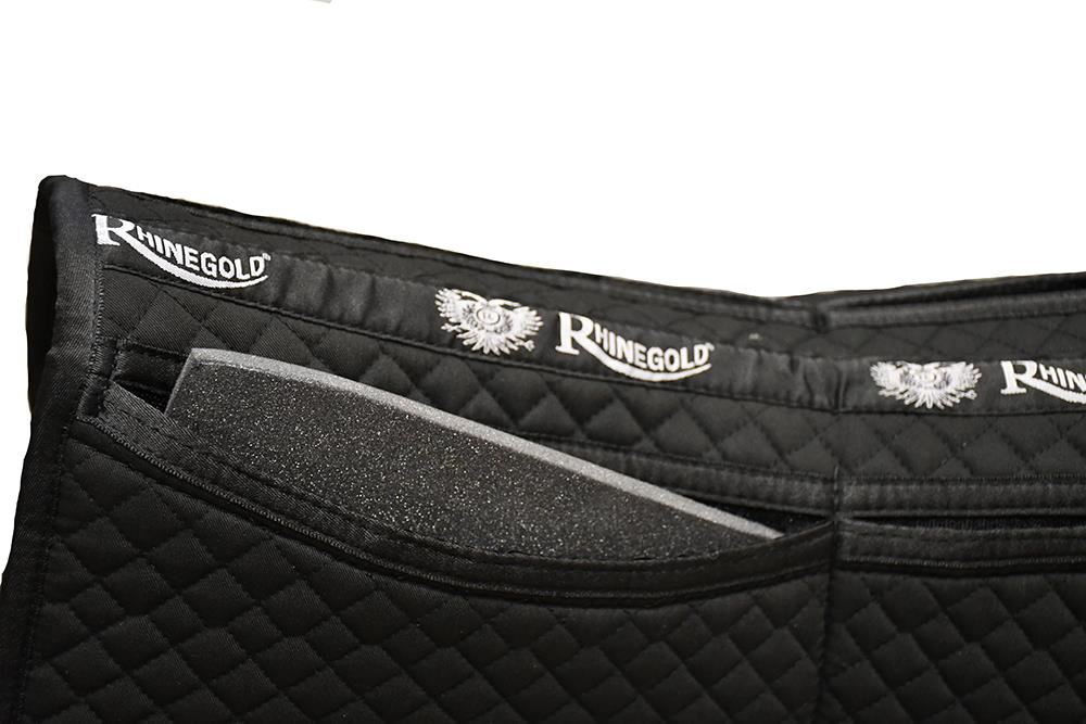 Rhinegold Side Pocket Interchangeable Saddle Cloth (Black)
