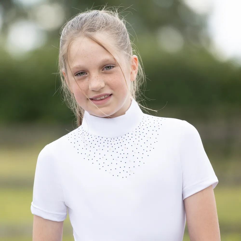 Hy Equestrian Children's Roka Regal Show Shirt (White)