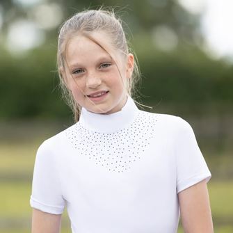 Hy Equestrian Children's Roka Regal Show Shirt (White)