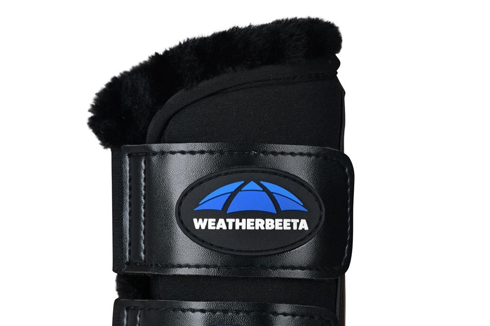 Weatherbeeta Tough-Tec Comfy Fleece Brushing Boots (Black)