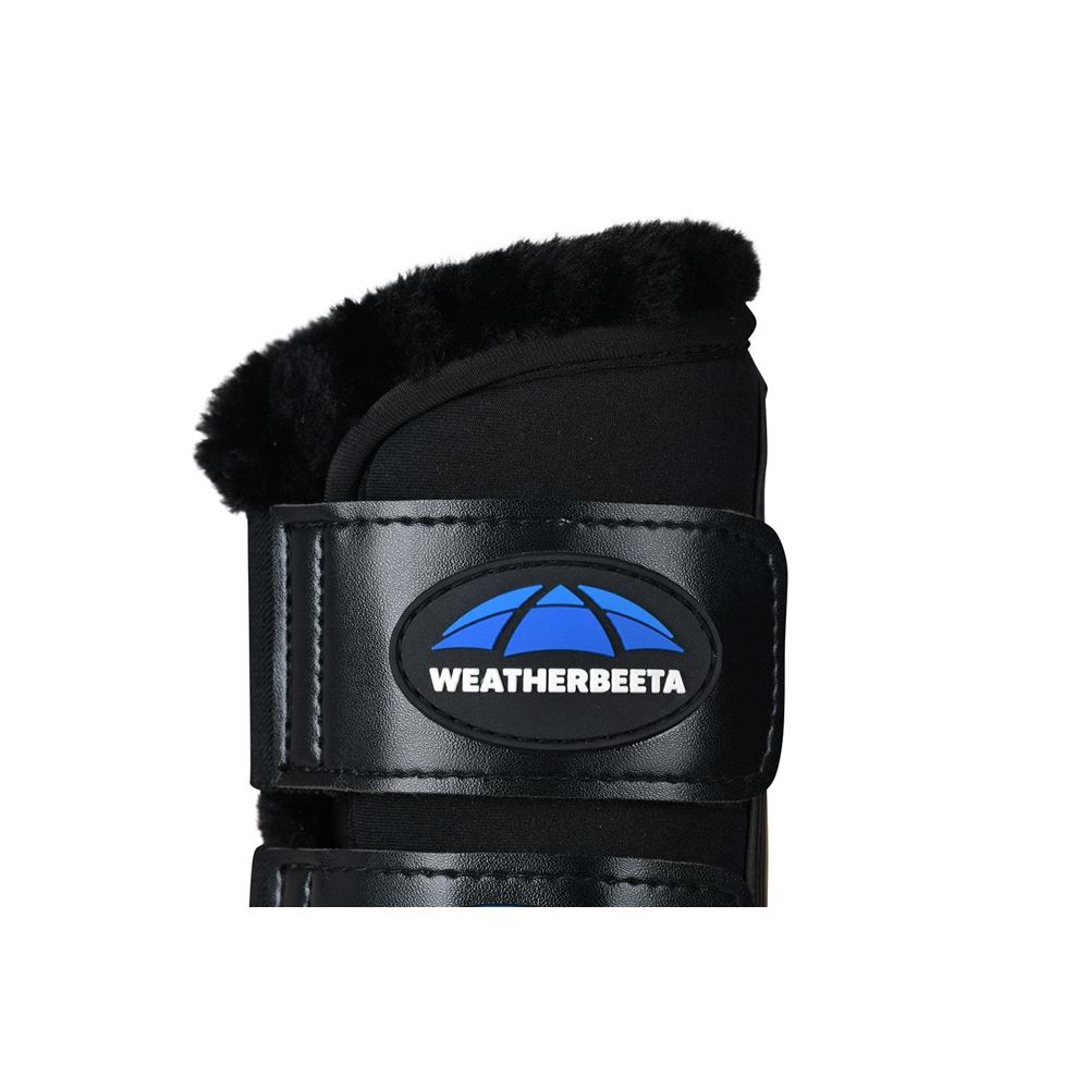 Weatherbeeta Tough-Tec Comfy Fleece Brushing Boots (Black)