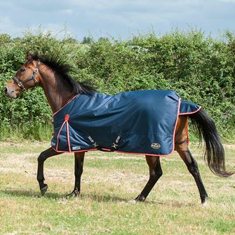 Gallop 600D Trojan DURAPROOF Standard Turnout Rug - 200g (Navy/Red)