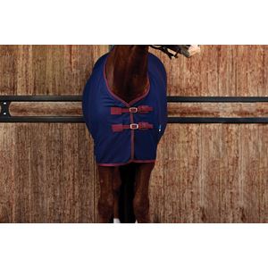 Weatherbeeta Cotton Sheet Standard Neck (Navy/Burgundy)