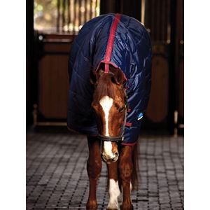 Weatherbeeta Comfitec 210D Channel Quilt Stable Combo - 100g (Navy/Burgundy)