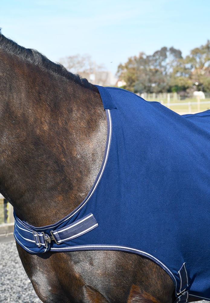 Rhinegold Fleece Horsewalker/Lunge Rug (Navy)