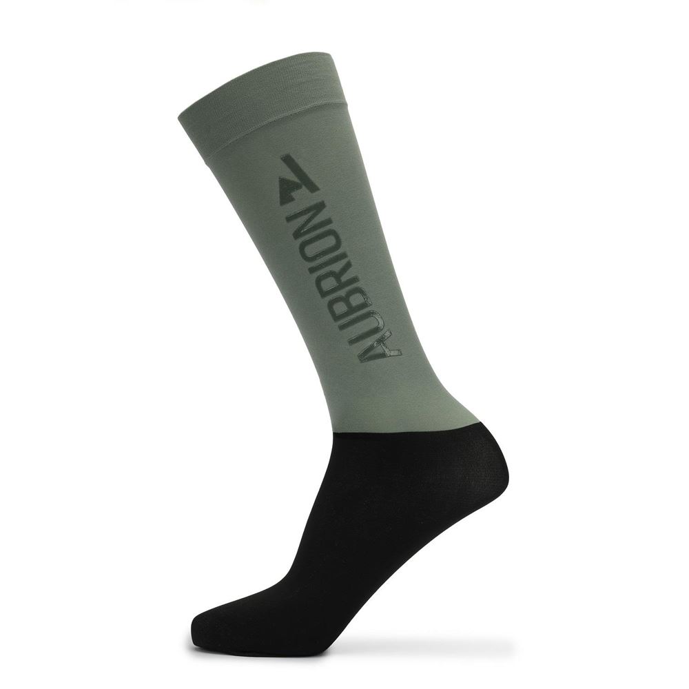 Shires Aubrion React Performance Socks - Young Rider (Sage)