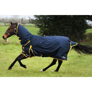 Gallop Trojan 200 Combo Turnout Rug - 200g (Navy/Yellow)