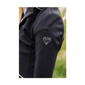 Hy Equestrian Cadiz Mizs Show Jacket (Black/Silver)